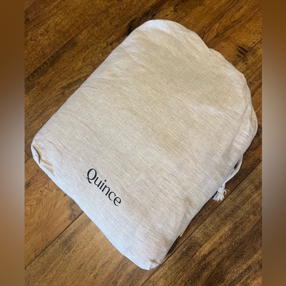 QUINCE European Linen Duvet Cover in Natural F/Q NIB